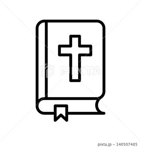 bible icon vector design template in white background bible icon vector design template in white background 140507485