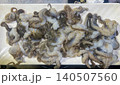 Sliced Raw Octopus Korean called Sannakji  140507560