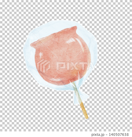 袋に入ったりんごあめのイラスト 袋に入ったりんごあめのイラスト 140507638
