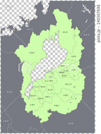 日本滋賀縣地圖。適用於旅遊和商務用途。 日本滋賀縣地圖。適用於旅遊和商務用途。 140507698