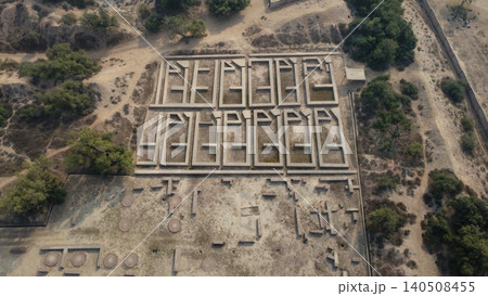harappan city homes showing circular brick platforms where families processed wheat barley for daily meals 140508455