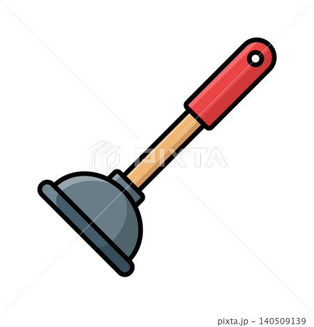 plunger icon vector design template in white background plunger icon vector design template in white background 140509139