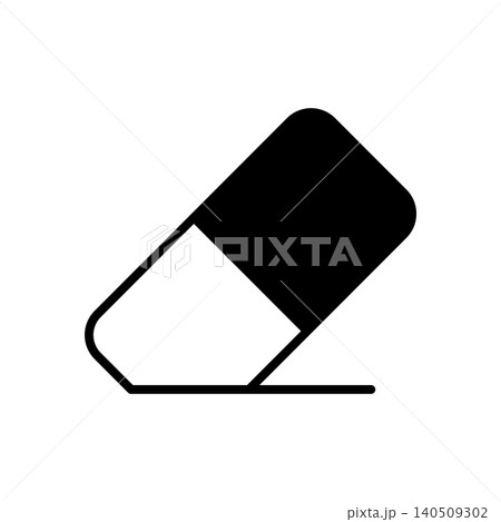 eraser icon vector design template in white background 140509302