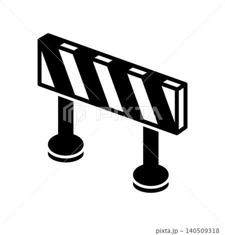road barrier icon vector design template in white background 140509318