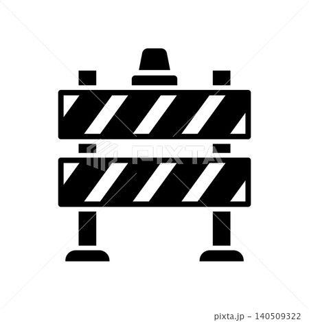road barrier icon vector design template in white background road barrier icon vector design template in white background 140509322