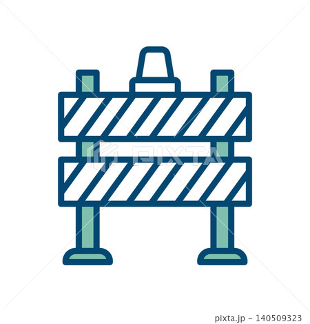 road barrier icon vector design template in white background 140509323