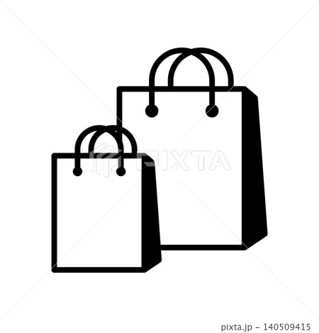shopping bag icon vector design template in white background shopping bag icon vector design template in white background 140509415