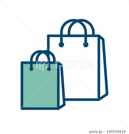 shopping bag icon vector design template in white background shopping bag icon vector design template in white background 140509416