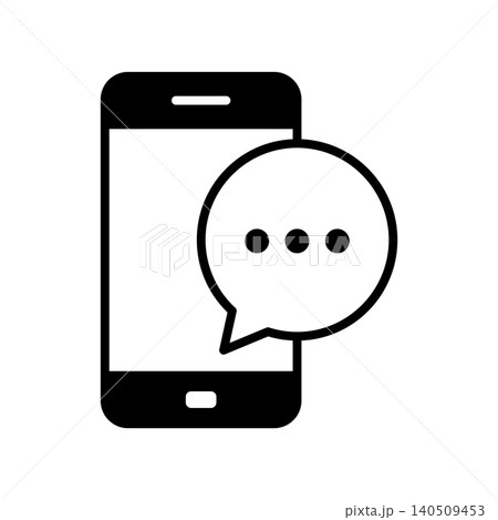 smart phone icon vector design template in white background 140509453