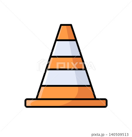 traffic cone icon vector design template in white background traffic cone icon vector design template in white background 140509513