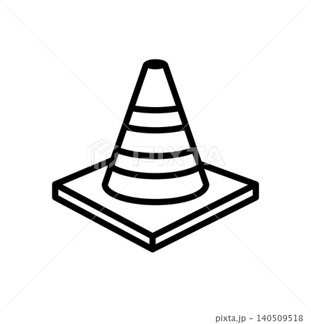 traffic cone icon vector design template in white background traffic cone icon vector design template in white background 140509518