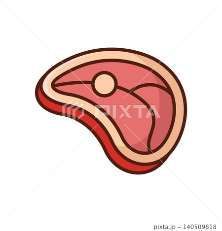 meat icon vector design template in white background meat icon vector design template in white background 140509818