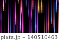 Abstract neon light streaks on black background with glowing vertical lines in vivid colors 140510463