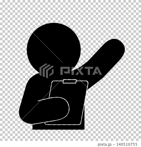 説明する人物ピクトグラム 説明する人物ピクトグラム 140510755