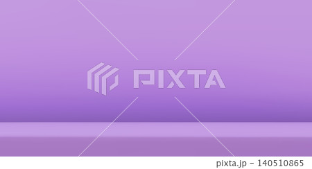 Purple limbo studio backdrop. Background with counter for showcasing a product, cosmetic branding, mockups, presentations. 140510865
