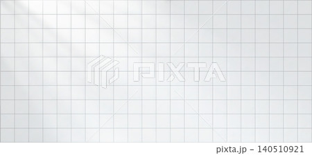White ceramic tile wall texture background. Minimal geometric square grid pattern with soft neutral lighting. White ceramic tile wall texture background. Minimal geometric square grid pattern with soft neutral lighting. 140510921