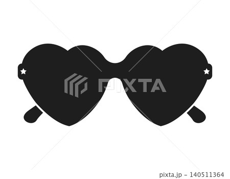 Eyewear sun protection sunglass icon in flat style. Glasses vector illustration on isolated background. Eyeglass sign business concept. 140511364