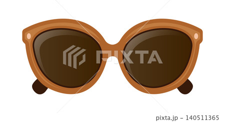 Eyewear sun protection sunglass icon in flat style. Glasses vector illustration on isolated background. Eyeglass sign business concept. Eyewear sun protection sunglass icon in flat style. Glasses vector illustration on isolated background. Eyeglass sign business concept. 140511365