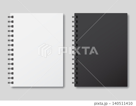 Notebook with pencil icon in flat style. Notepad document vector illustration on isolated background. Workbook sign business concept. 140511410