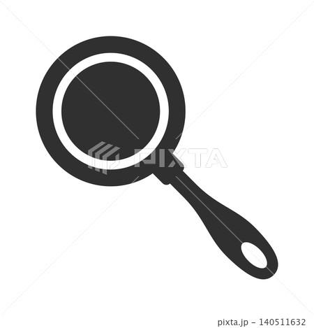 Frying pan icon in flat silhouette style. Kitchen equipment vector illustration on isolated background. Kitchenware sign business concept. Frying pan icon in flat silhouette style. Kitchen equipment vector illustration on isolated background. Kitchenware sign business concept. 140511632