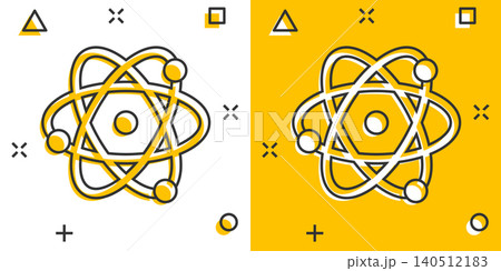 Science icon in comic style. Dna cell cartoon vector illustration on white isolated background. Molecule evolution splash effect business concept. Science icon in comic style. Dna cell cartoon vector illustration on white isolated background. Molecule evolution splash effect business concept. 140512183