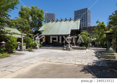 初夏の東京都中央区の住吉神社 初夏の東京都中央区の住吉神社 140513511