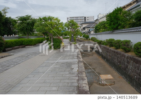 大和郡山市の大和郡山城外堀緑地公園 大和郡山市の大和郡山城外堀緑地公園 140513689