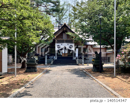 大谷地神社 拝殿 札幌市厚別区 春 大谷地神社 拝殿 札幌市厚別区 春 140514347