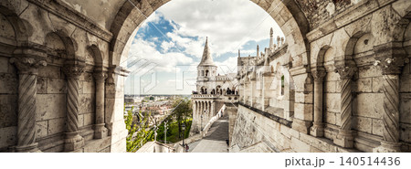 Fisherman's Bastion. Budapest city. Hungary Fisherman's Bastion. Budapest city. Hungary 140514436