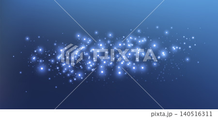 Blue glittering dots, particles, stars magic sparks. Glow flare light effect. Blue luminous points. Vector particles. Blue glittering dots, particles, stars magic sparks. Glow flare light effect. Blue luminous points. Vector particles. 140516311