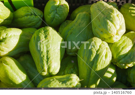 Chayote squash at a Taiwan market Chayote squash at a Taiwan market 140516760