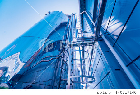 The tank with water, carbon and ladder. Equipment for beverages factory. The tank with water, carbon and ladder. Equipment for beverages factory. 140517140