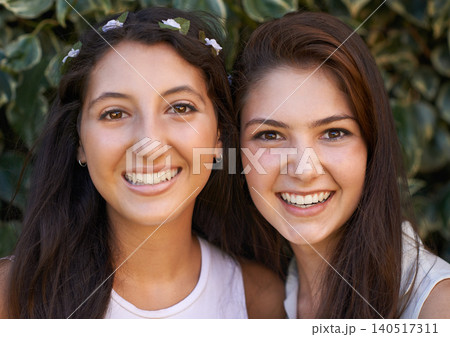 Girl friends, happy and smile portrait outdoor with laugh, leaves and students on break in a park. Garden, youth and hug with grass, campus and fun together with bonding in nature with teen people Girl friends, happy and smile portrait outdoor with laugh, leaves and students on break in a park. Garden, youth and hug with grass, campus and fun together with bonding in nature with teen people 140517311