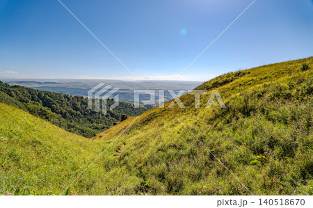 Summer Mountains Landscape with Green forest. Summer Mountains Landscape with Green forest. 140518670