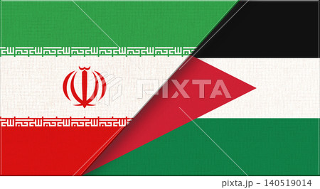 Double flag of Iran and Jordan on fabric texture. ran - Jordan relations Double flag of Iran and Jordan on fabric texture. ran - Jordan relations 140519014