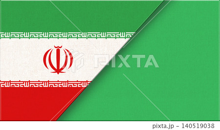 Double flag of Iran and Libya on fabric texture. Iranian and Libyan flag Double flag of Iran and Libya on fabric texture. Iranian and Libyan flag 140519038
