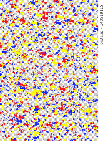 many small white and blue confetti on white 140519115