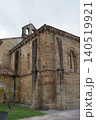 Back walls of Santa maria de la oliva, beautiful romanic church in Villaviciosa, Asturias 140519921