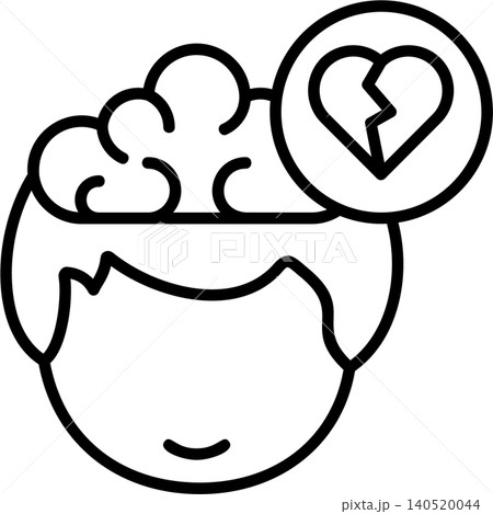 Heartbreak Modern Vector Icon Design Heartbreak Modern Vector Icon Design 140520044