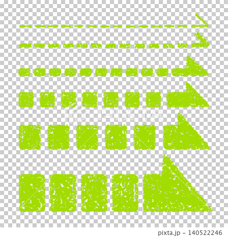 Hand-drawn crayon-style arrow set of various thicknesses Hand-drawn crayon-style arrow set of various thicknesses 140522246