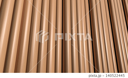 Warm Wooden Column Texture Abstract Background 3d render. Warm Wooden Column Texture Abstract Background 3d render. 140522445