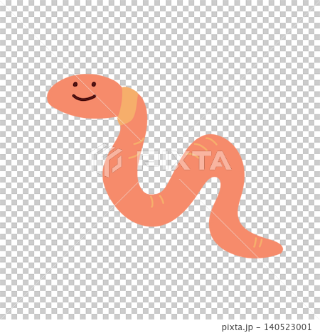 Cute earthworm character 140523001