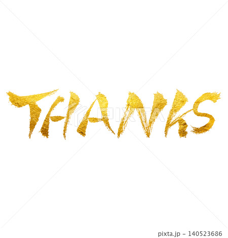 THANKS/金文字 感謝 メッセージ素材 THANKS/金文字 感謝 メッセージ素材 140523686