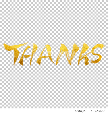 THANKS/金文字 感謝 メッセージ素材 THANKS/金文字 感謝 メッセージ素材 140523686