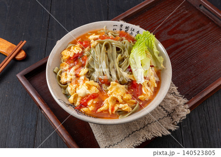 Tomato Egg Spinach Noodles - Chinese Style Home Cooked Comfort Food Tomato Egg Spinach Noodles - Chinese Style Home Cooked Comfort Food 140523805
