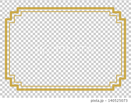 Simple square double frame (gold) 032 Simple square double frame (gold) 032 140525073