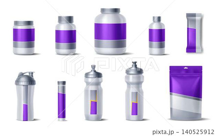 Collection of Sports and Supplement Bottles Collection of Sports and Supplement Bottles 140525912
