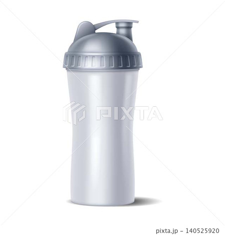 Realistic Plastic Shaker Bottle Design Realistic Plastic Shaker Bottle Design 140525920