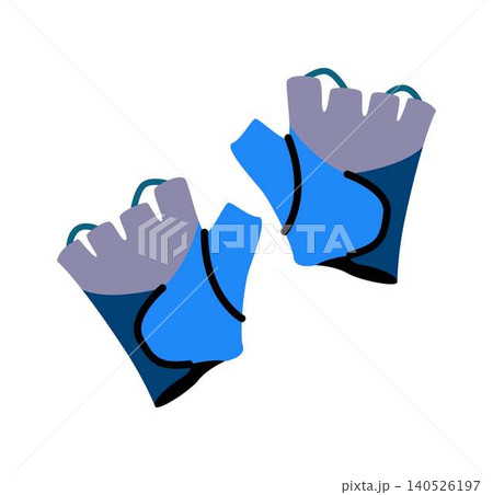 Colorful Bike Gloves on White Background 140526197