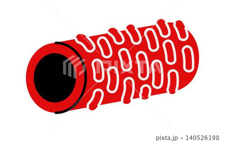 Red Foam Roller with Textured Surface 140526198